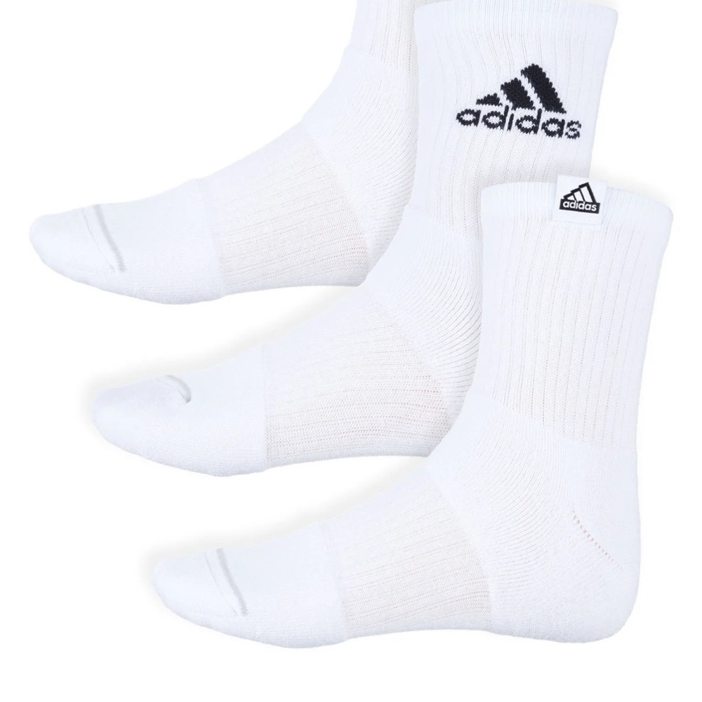 NWT 3 Men’s Adidas ClimaCool Cushioned Arch Compression High Quarter Socks 6-12